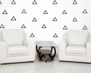 Empty Triangle Pattern Wall Decal Nursery Modern Vinyl Sticker